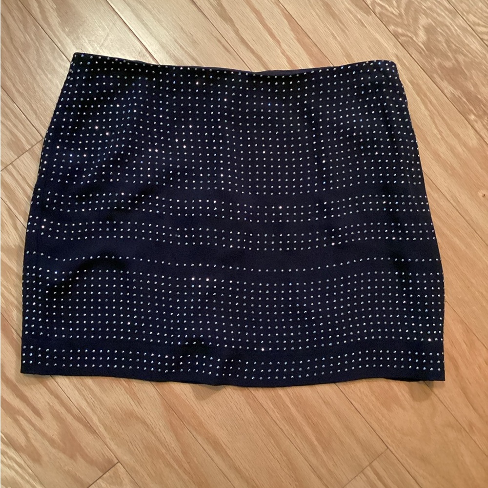 Elegant Black and White Polka Dot Skirt
